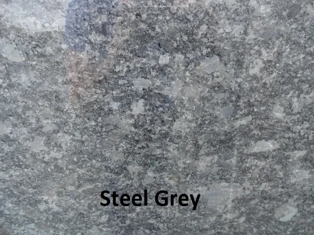 Close-up of steel grey granite