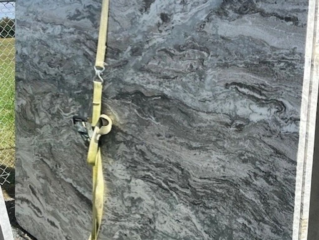 Textured marble slab outdoors