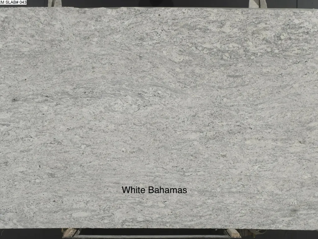 Textured white granite surface