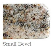 Close-up of beveled granite surface