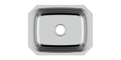 Modern kitchen sink design overhead view