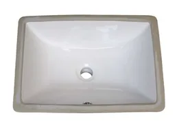 Top view of a ceramic sink