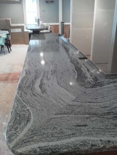 Granite countertop in modern kitchen